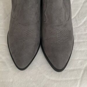 CL by Laundry Charcoal Ankle Booties